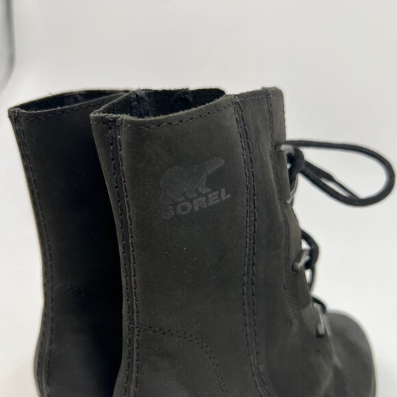 Sorel Black Joan of Arctic II Wedge Heeled Boots | Excellent Condition - Picture 8 of 9